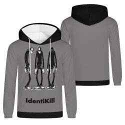 Felpa con cappuccio - Grigio/Nero - IdentiKill