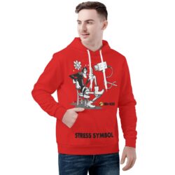 Felpa con Cappuccio Unisex - MrKill Stress Symbol